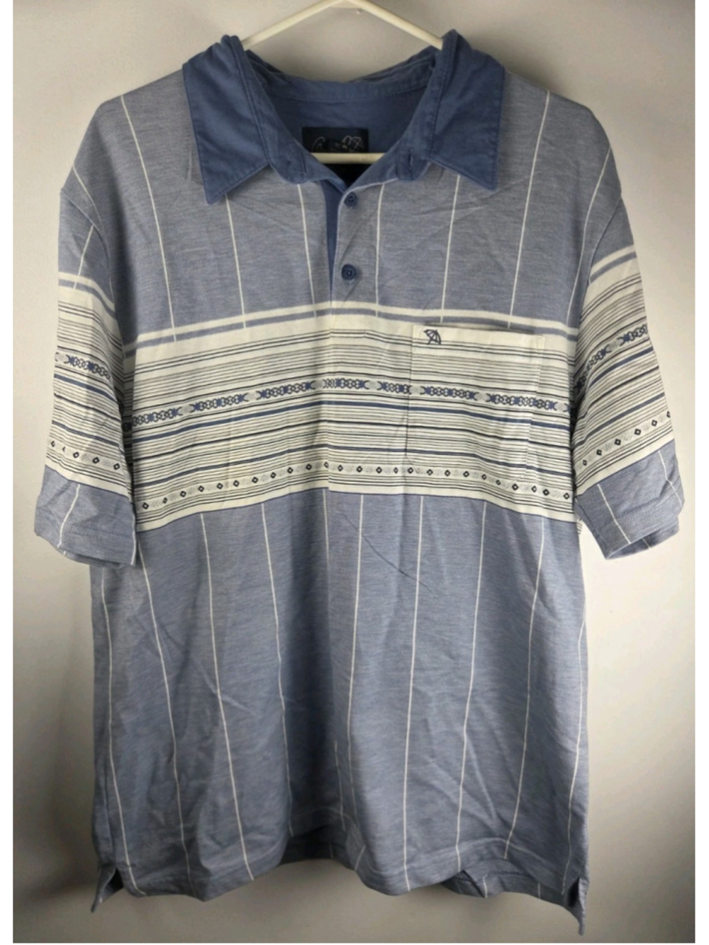 Arnold Palmer Vintage Golf Polo Size XL 46 Blue Pre-Owned